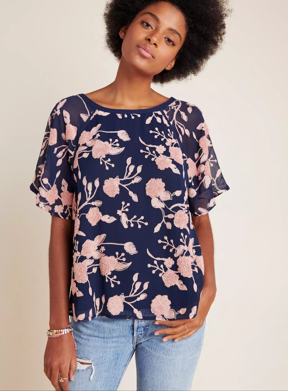 Maeve | Franca Textured Blouse | Anthropologie